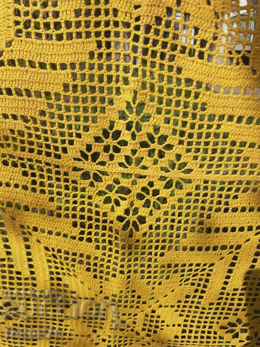 Δημοπρασία Παλιά πλεκτή κουβέρτα με βελονάκι Δημοπρασία Παλιά πλεκτή κουβέρτα με βελονάκι