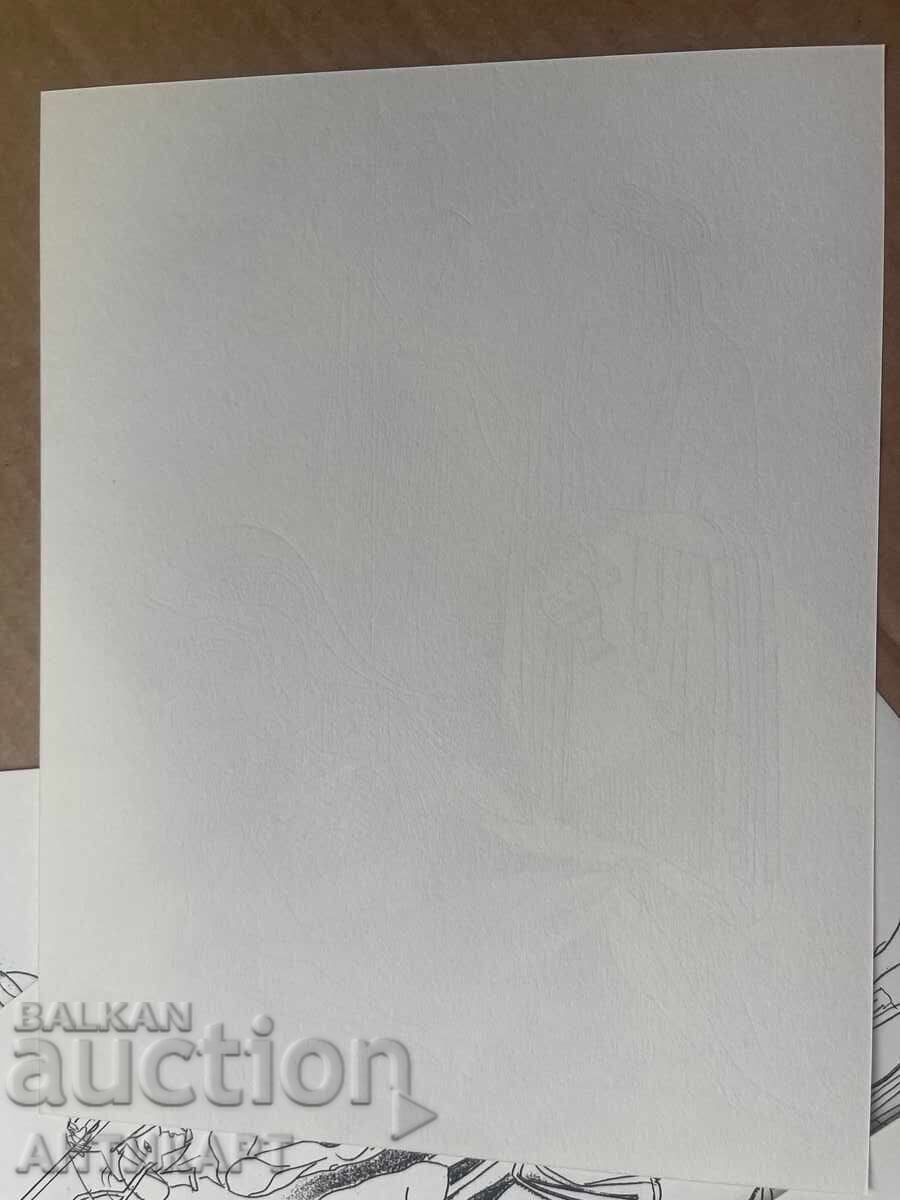 Delivery of 30 black and white etchings by Lyuben Dimanov, 1980 Delivery of 30 black and white etchings by Lyuben Dimanov, 1980