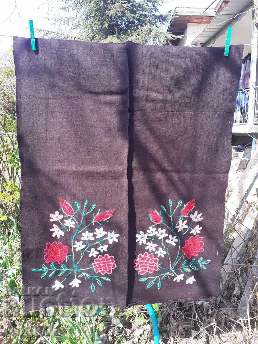 Delivery of Old authentic large embroidered apron for traditional costume Delivery of Old authentic large embroidered apron for traditional costume