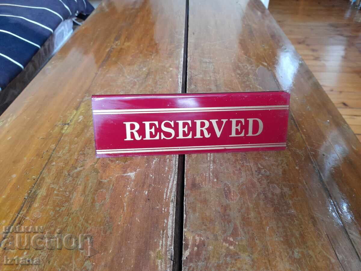 Old Johnnie Walker Reserved Sign with price 65.00 BGN | € 33.23 Old Johnnie Walker Reserved Sign with price 65.00 BGN | € 33.23