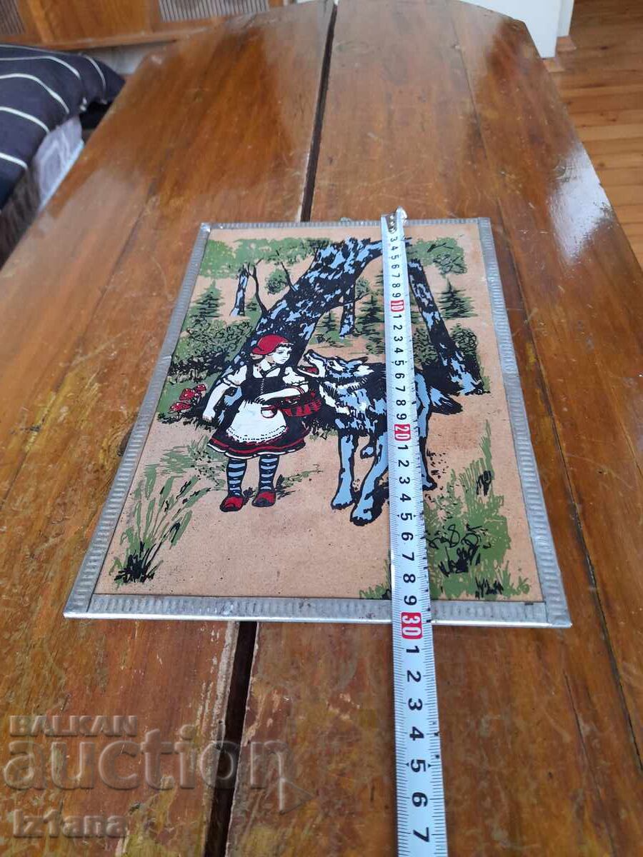 Παλιός πίνακας Η Κοκκινοσκουφίτσα με τιμή 37.00 BGN | € 18.92 Παλιός πίνακας Η Κοκκινοσκουφίτσα με τιμή 37.00 BGN | € 18.92