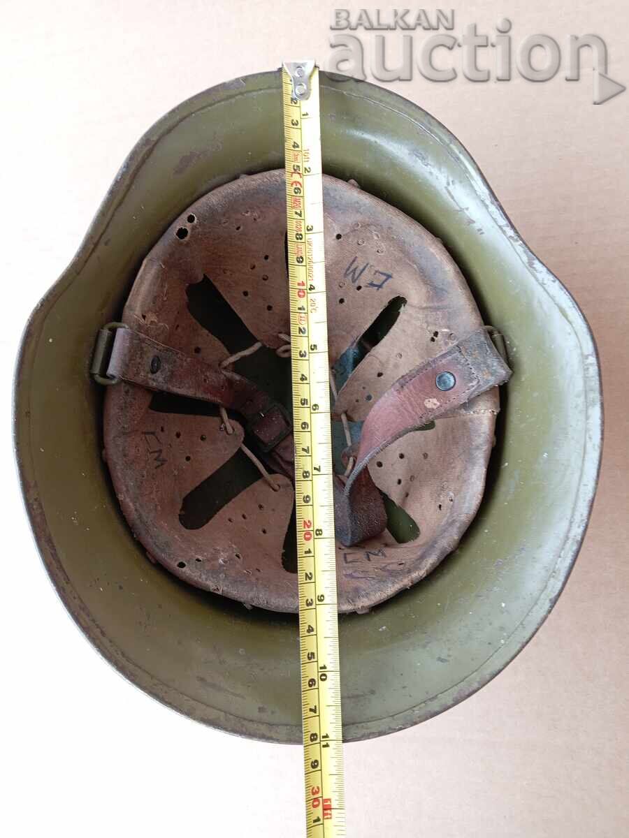old helmet folded edge M36 M36 BULGARIAN ARMY - 7