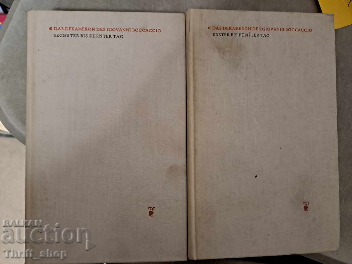 THE DECAMERON - The Decameron in German, volumes 1-2 THE DECAMERON - The Decameron in German, volumes 1-2