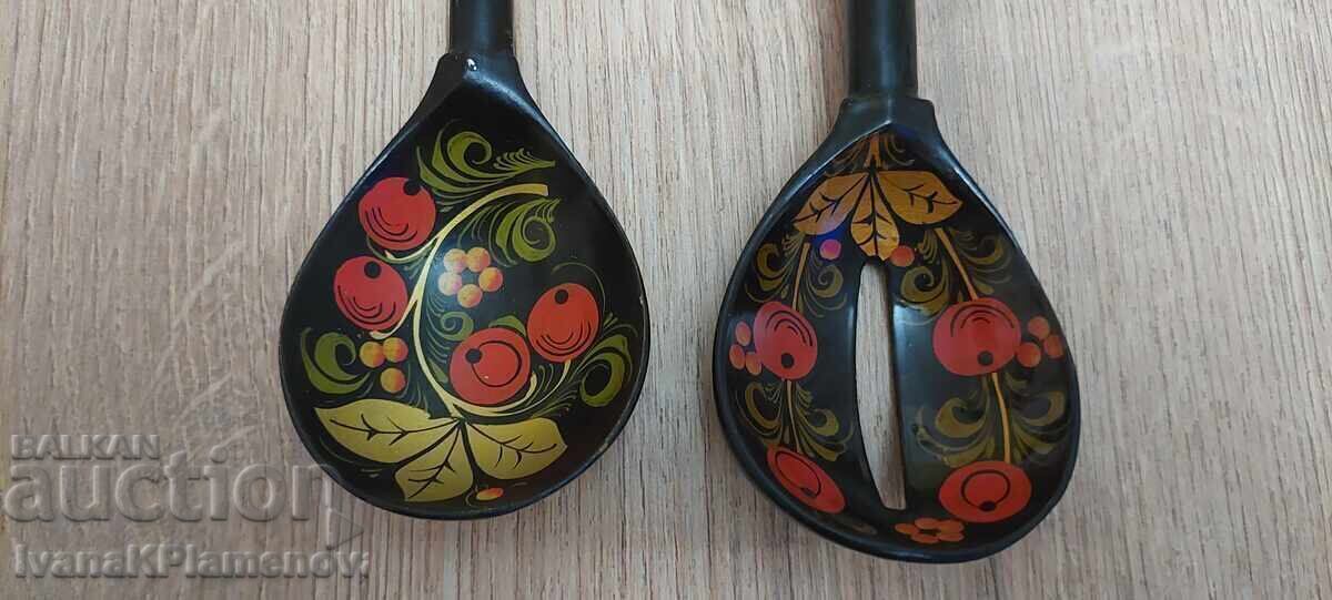 Licitație Linguri Hohloma Rusia, excelente pentru colecționari