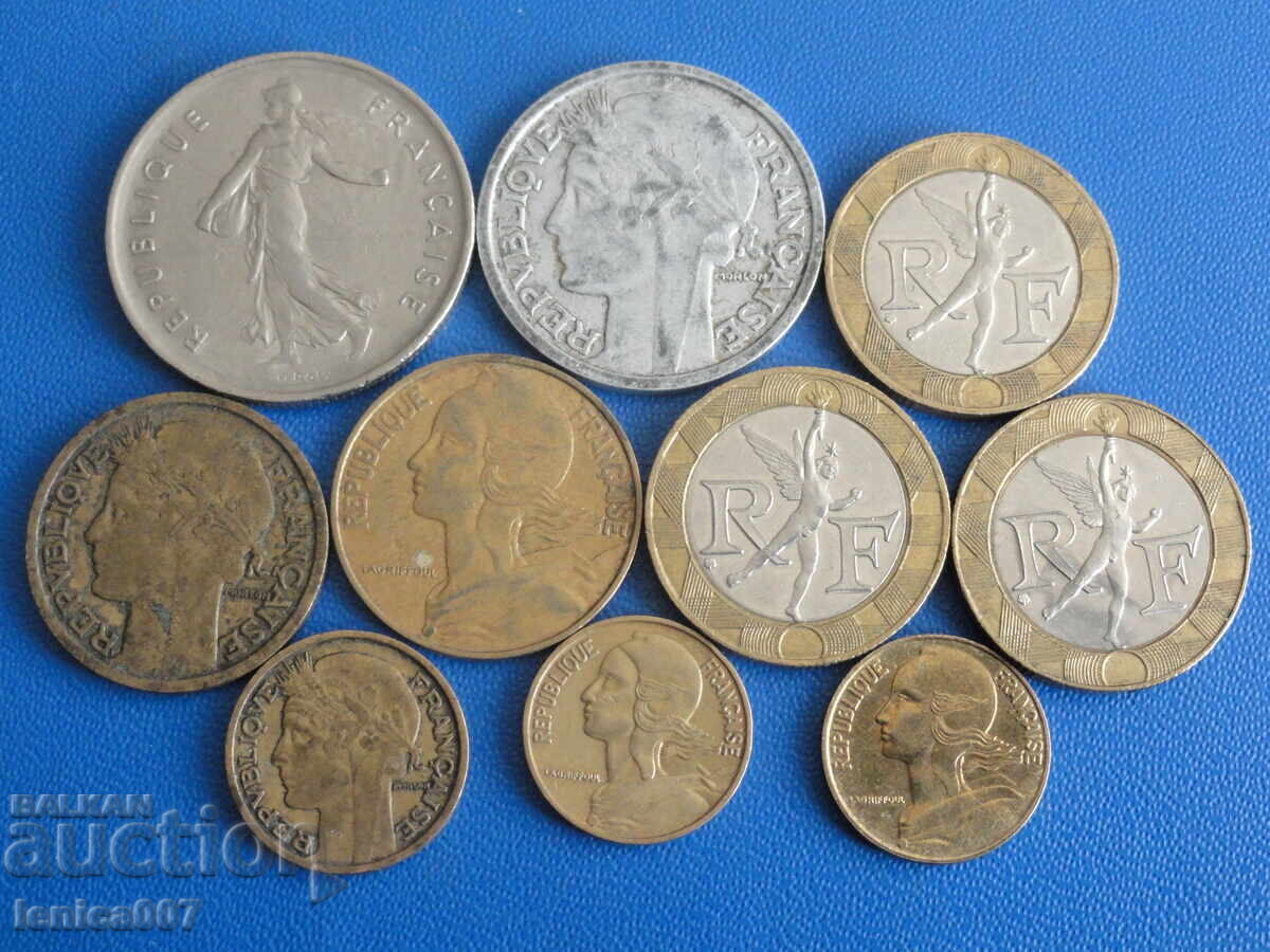 Γαλλία - Νομίσματα (10 τεμάχια) - 5 Γαλλία - Νομίσματα (10 τεμάχια) - 5