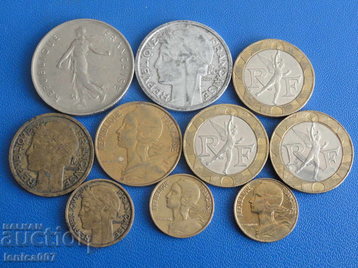 Franța - Monede (10 bucăți)