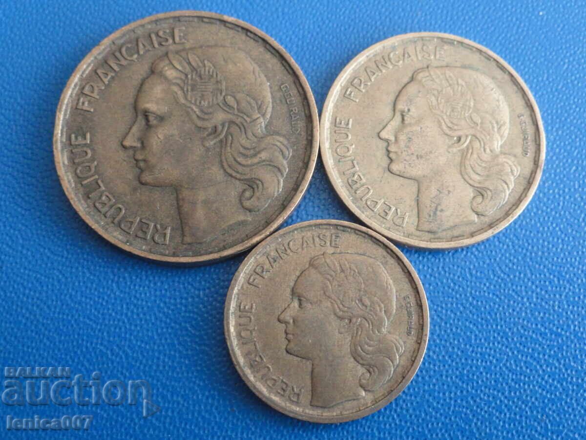 Delivery of France 1951 - 10, 20 and 50 Francs Delivery of France 1951 - 10, 20 and 50 Francs