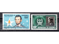 1965. Dahomey. Poștă aeriană - Președinți americani