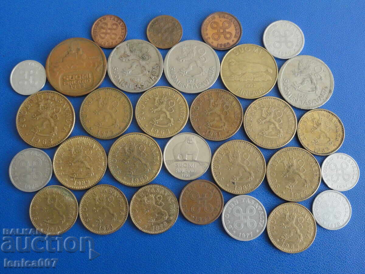 Auction Finland - Coins (30 pieces) Auction Finland - Coins (30 pieces)