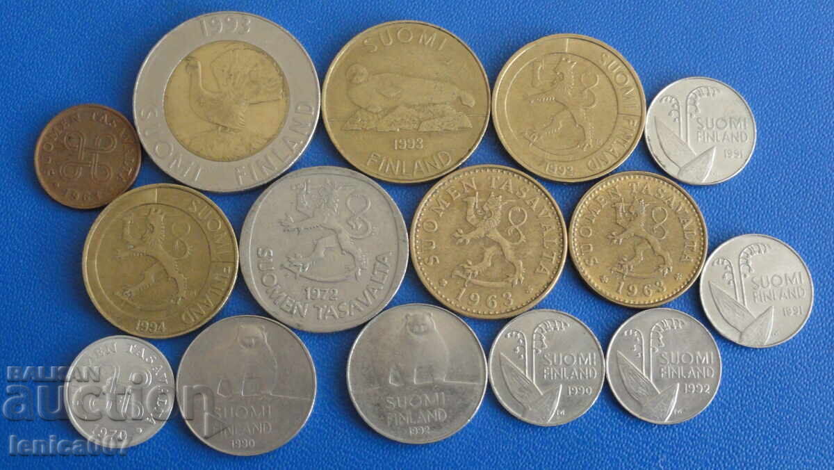 Аукцион Финландия - Монети (15 броя)