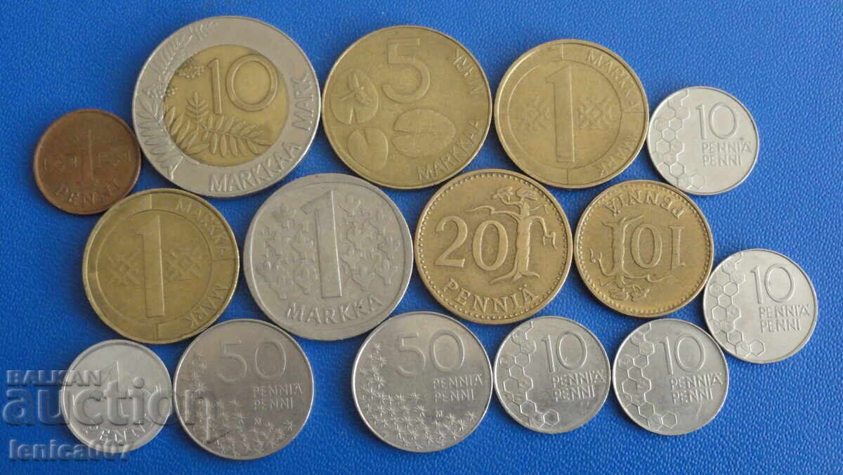 Финландия - Монети (15 броя) - 6
