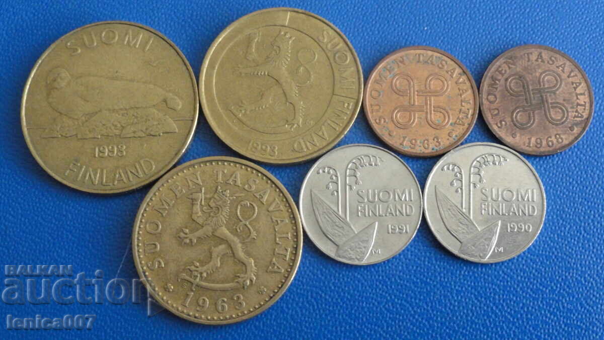 Auction Finland - Coins (7 pieces) Auction Finland - Coins (7 pieces)