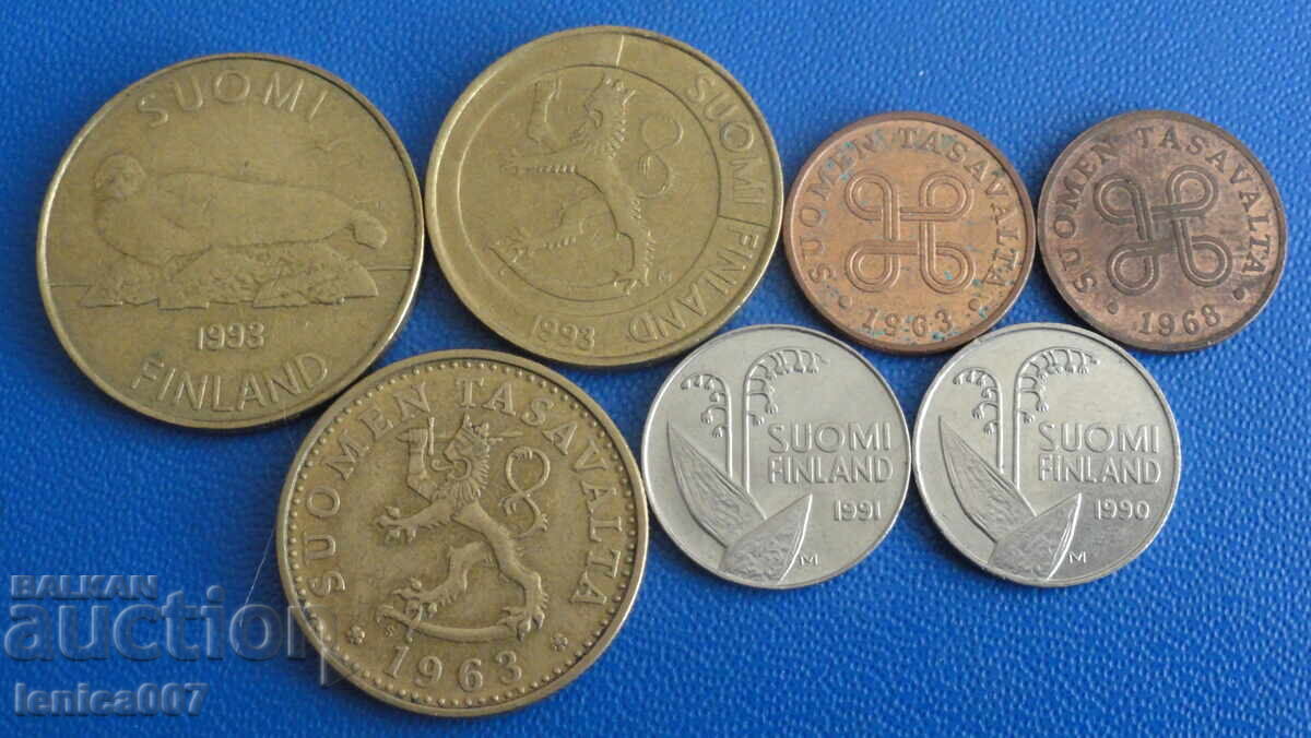 Finland - Coins (7 pieces) - 5 Finland - Coins (7 pieces) - 5