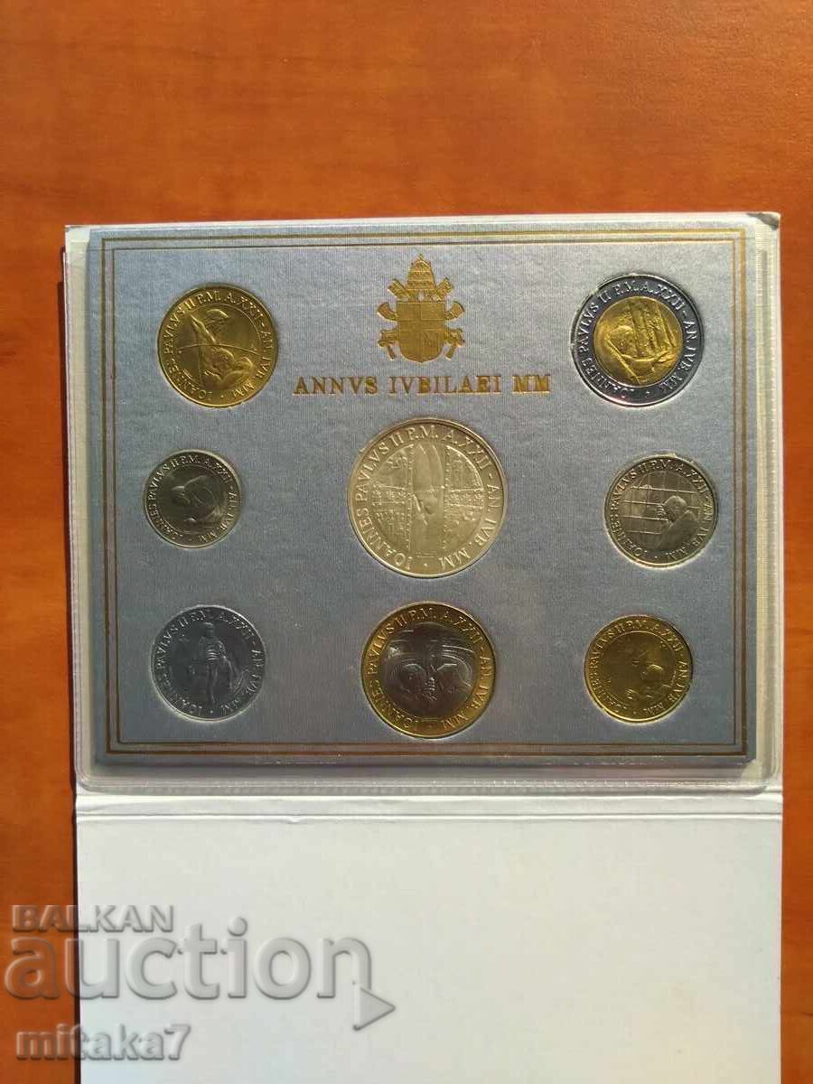 Vatican coin set, year 2000 with price 146.00 BGN | € 74.65 Vatican coin set, year 2000 with price 146.00 BGN | € 74.65