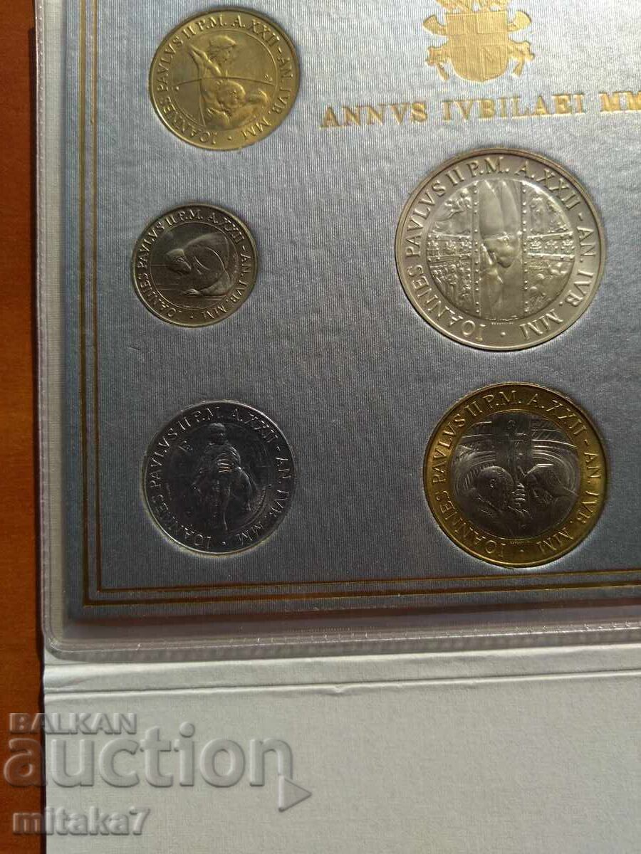 Auction Vatican coin set, year 2000 Auction Vatican coin set, year 2000