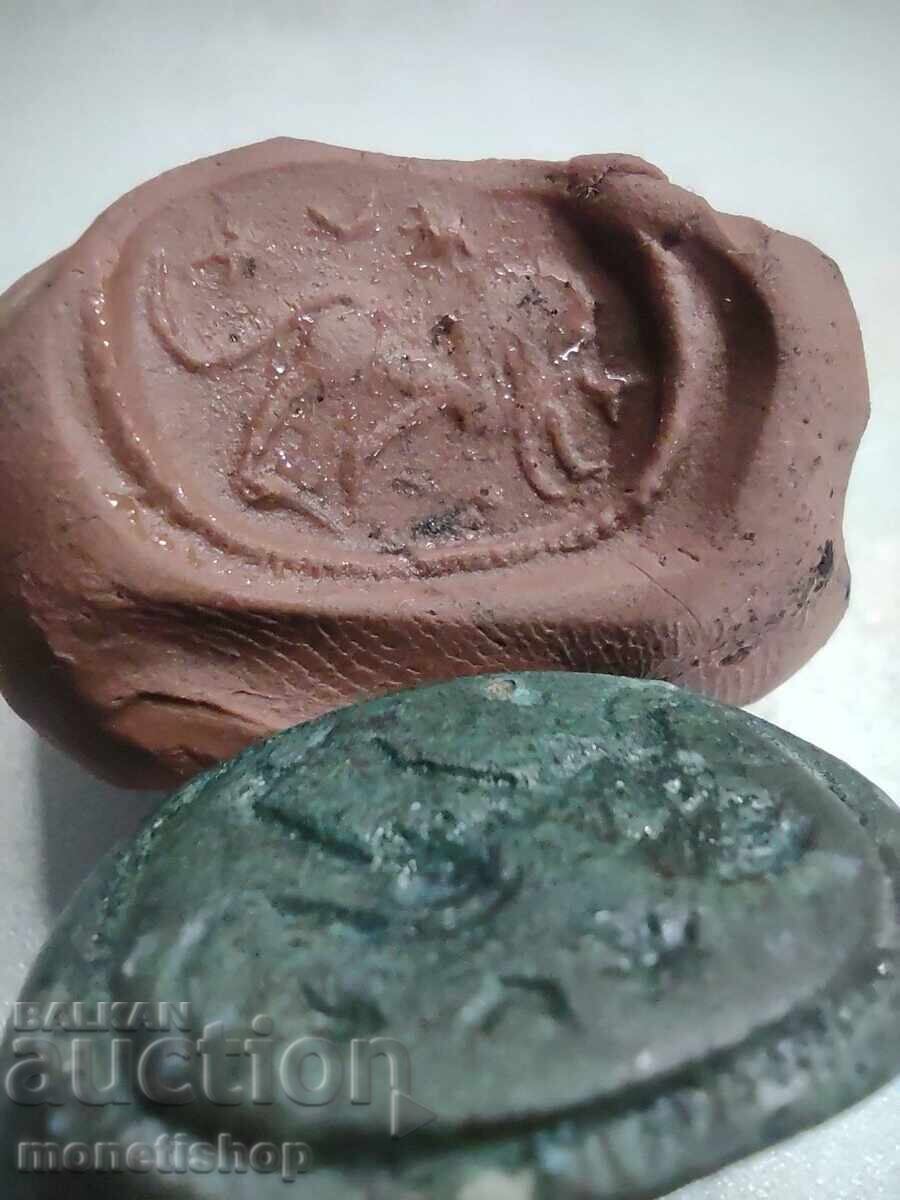 Много стара реплика на Римски бронзов пръстен-печат - 7