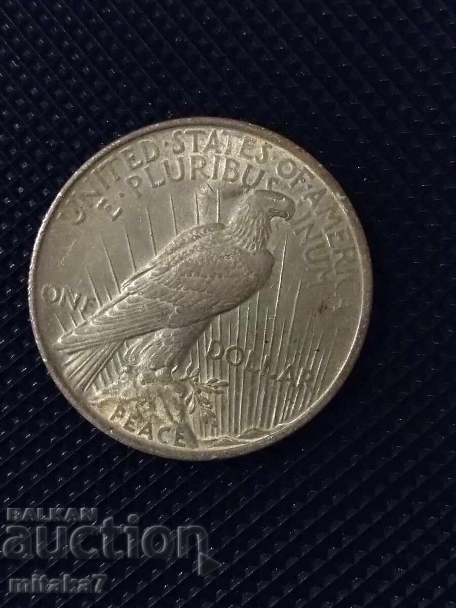 Dolar de pace din 1922, argint, SUA cu preț 92.00 BGN | € 47.04 Dolar de pace din 1922, argint, SUA cu preț 92.00 BGN | € 47.04