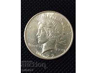 Peace Dollar 1922-D year, silver, USA