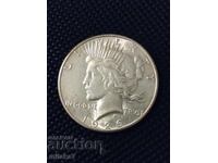 Peace Dollar 1926-S year, silver, USA