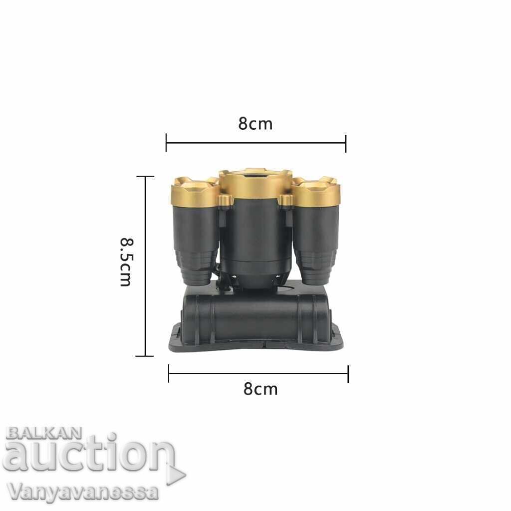 Headlamp with adjustable strap and built-in rechargeable battery with price 14.90 BGN | € 7.62 Headlamp with adjustable strap and built-in rechargeable battery with price 14.90 BGN | € 7.62