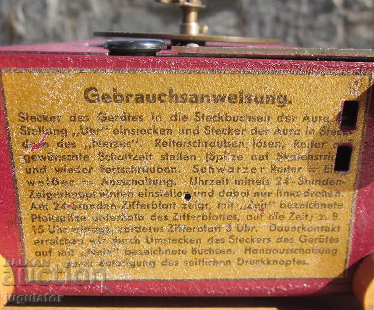 Rare Antique Working German Clock Aura D.R.G.M - 7 Rare Antique Working German Clock Aura D.R.G.M - 7