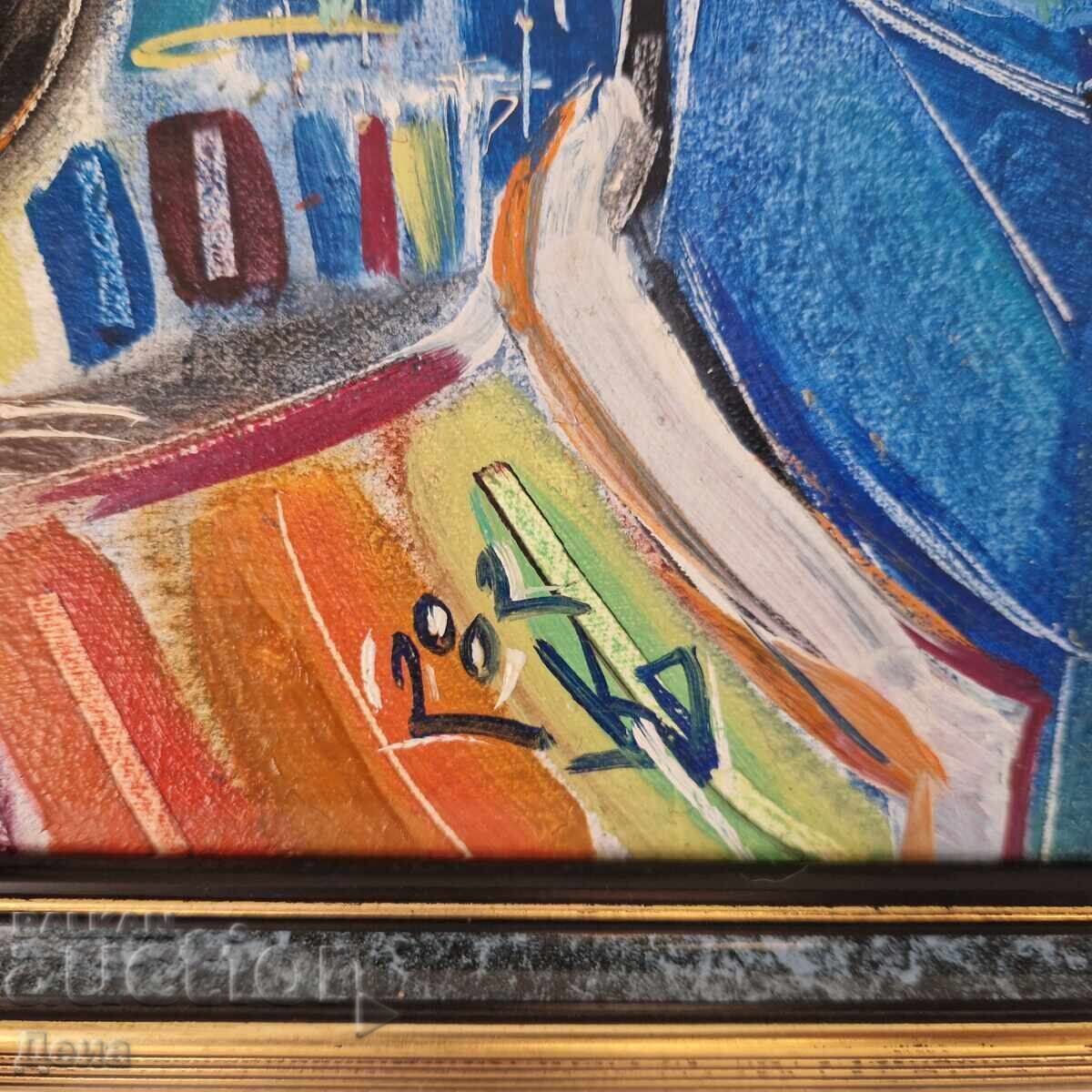 Beautiful Doychev painting, 2002 with price 800.00 BGN | € 409.03 Beautiful Doychev painting, 2002 with price 800.00 BGN | € 409.03