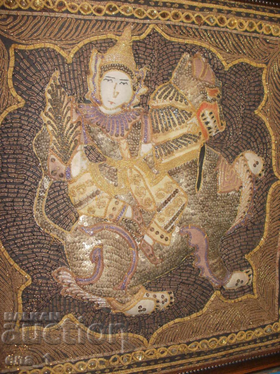 Ritualική χειροποίητη θιβετιανή/ασιατική ζωγραφική σε κορνίζα - 5 Ritualική χειροποίητη θιβετιανή/ασιατική ζωγραφική σε κορνίζα - 5