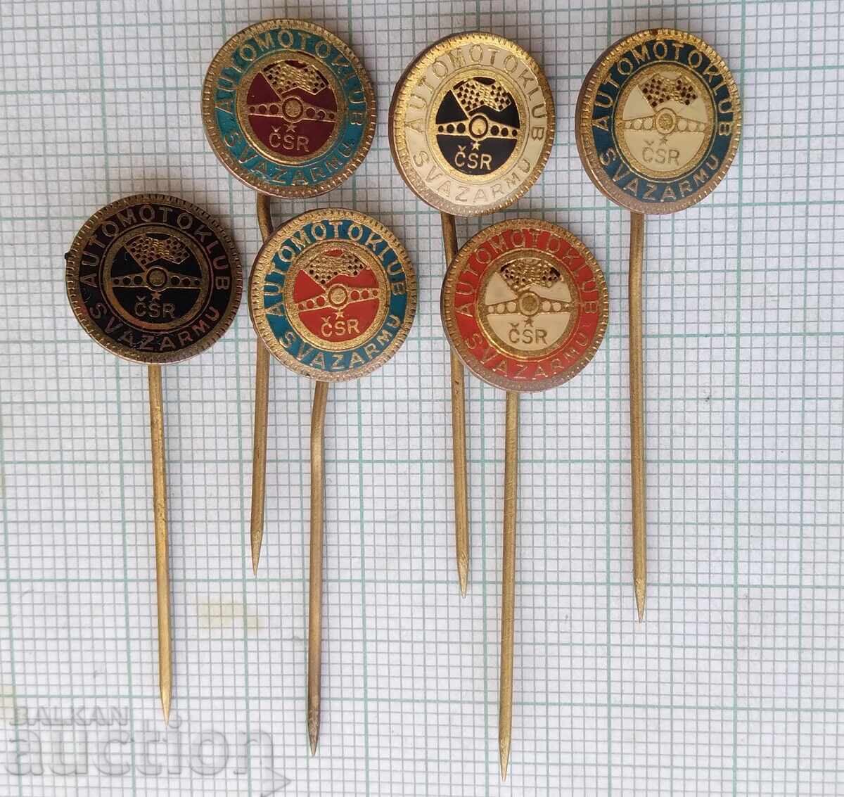 Auction 18648 Badge - Automotoclub Czechoslovakia - Svazarm LOT 6 pcs Auction 18648 Badge - Automotoclub Czechoslovakia - Svazarm LOT 6 pcs