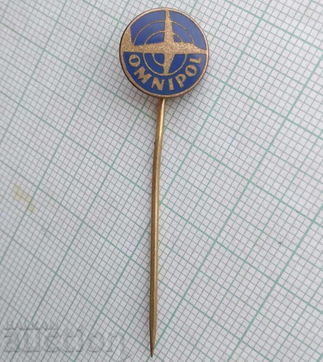 18657 Badge - Omnipol - Bronze Enamel with price 2.00 BGN | € 1.02