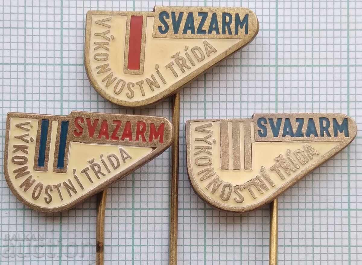Auction 18664 Badges - Svazarm I II III class Czechoslovakia - LOT of 3 pcs Auction 18664 Badges - Svazarm I II III class Czechoslovakia - LOT of 3 pcs