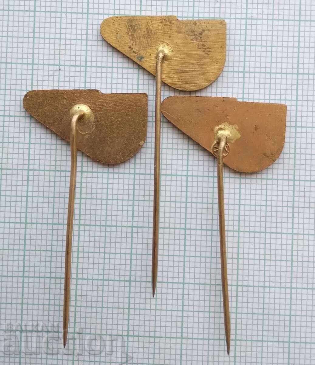 18664 Badges - Svazarm I II III class Czechoslovakia - LOT of 3 pcs - 6 18664 Badges - Svazarm I II III class Czechoslovakia - LOT of 3 pcs - 6