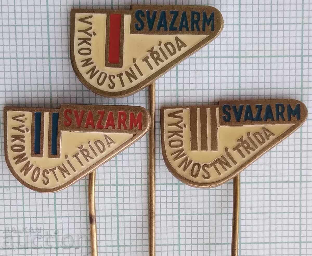 18664 Badges - Svazarm I II III class Czechoslovakia - LOT of 3 pcs 18664 Badges - Svazarm I II III class Czechoslovakia - LOT of 3 pcs