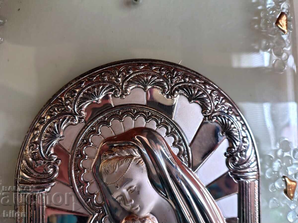 Beautiful Silver Icon on Glass with price 44.98 BGN | € 23.00 Beautiful Silver Icon on Glass with price 44.98 BGN | € 23.00