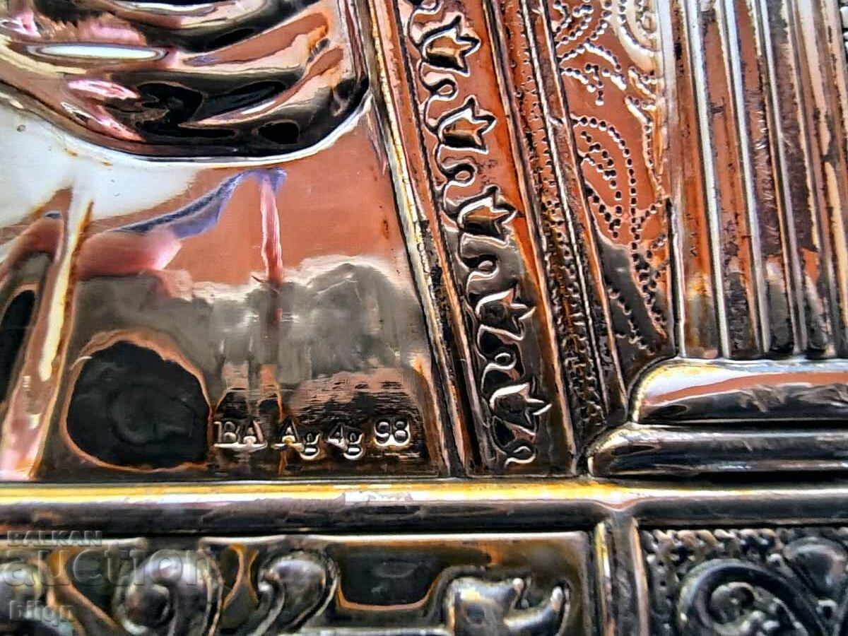 Beautiful Silver Icon on Glass - 6 Beautiful Silver Icon on Glass - 6