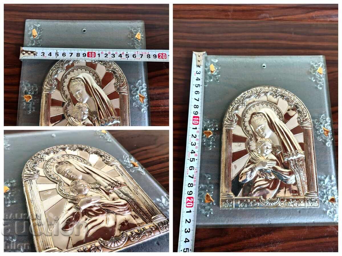 Beautiful Silver Icon on Glass - 7 Beautiful Silver Icon on Glass - 7