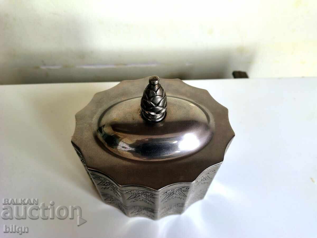 Auction  Beautiful Old Silver-Plated Jewelry Box - Godinger