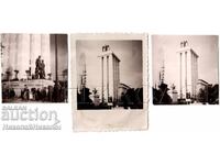 1937 3 μικρές παλιές φωτογραφίες Παρίσι Γερμανικό περίπτερο Δ616