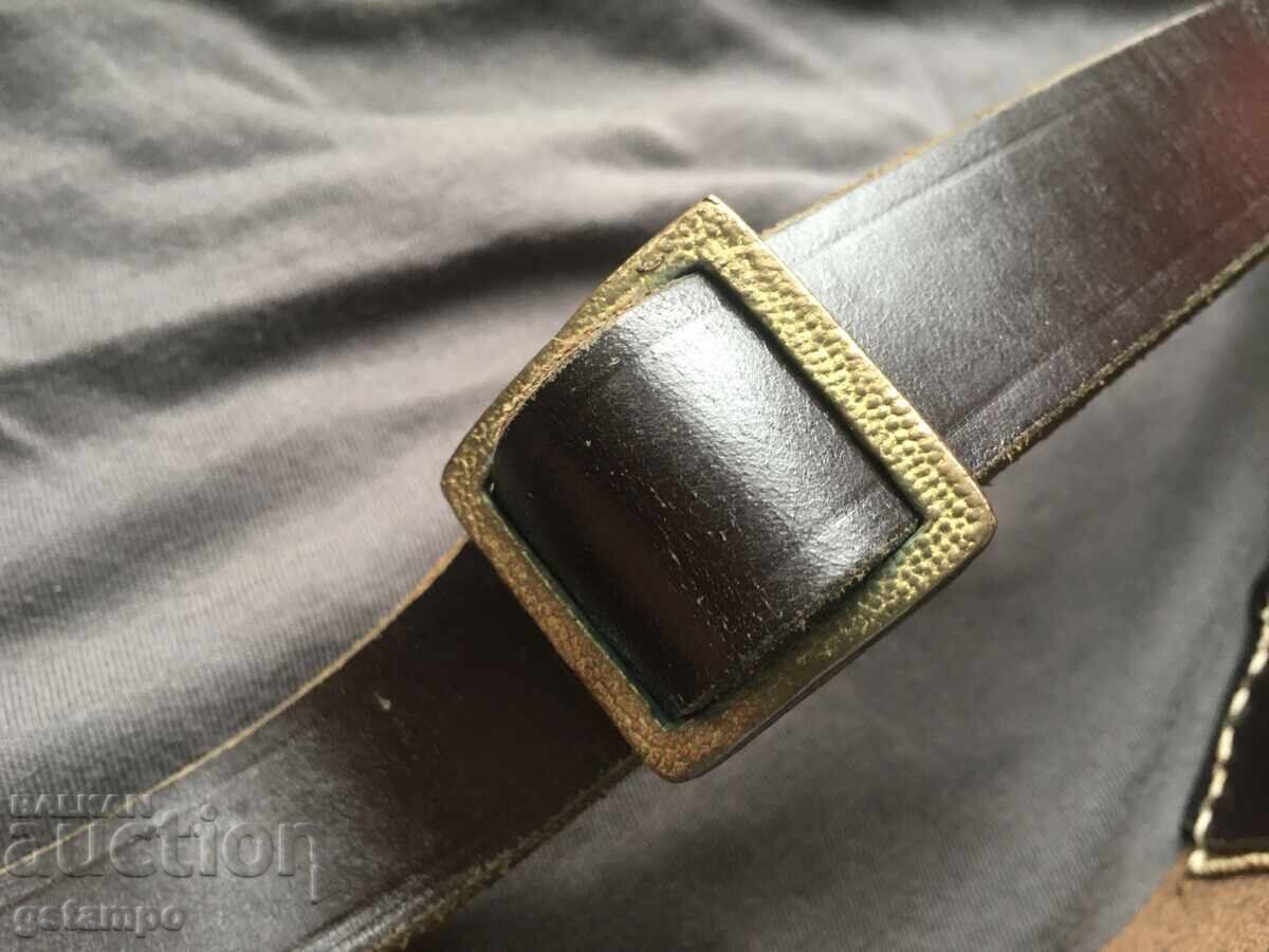 Leather strap for officer's belt - 6 Leather strap for officer's belt - 6
