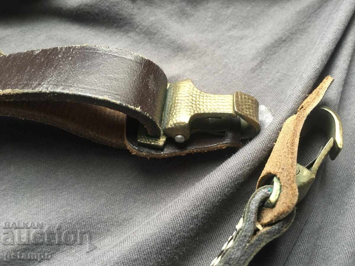 Leather strap for officer's belt Leather strap for officer's belt