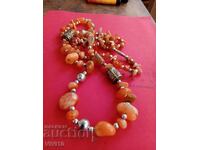 Antique necklace, agate