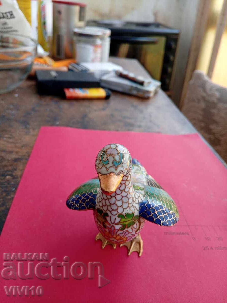 Δημοπρασία Αρχαίο ειδώλιο, μπρούντζος και σμάλτο, cloisonné