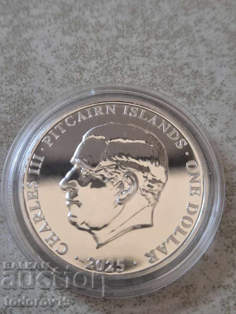 Delivery of 1 oz Silver HMS Bounty Ship - Cook Islands 2025 Delivery of 1 oz Silver HMS Bounty Ship - Cook Islands 2025