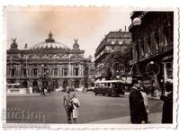 1937 Small Old Photo Paris Bulgarian in Front of the Opera D624