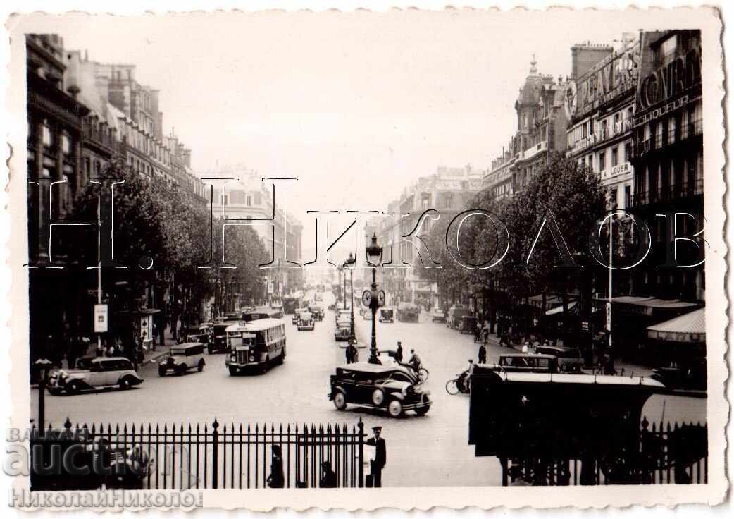 1937 FOTOGRAFIE MICĂ VECHE PARIS BULGARI LA EXPOZIȚIA D625