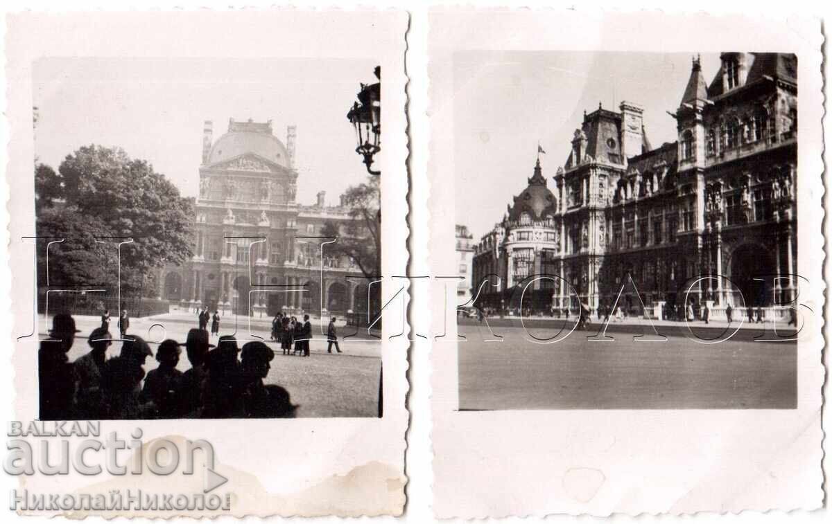 1937 2 SMALL OLD PHOTOS PARIS BULGARI NEAR THE MUNICIPALITY D629 1937 2 SMALL OLD PHOTOS PARIS BULGARI NEAR THE MUNICIPALITY D629