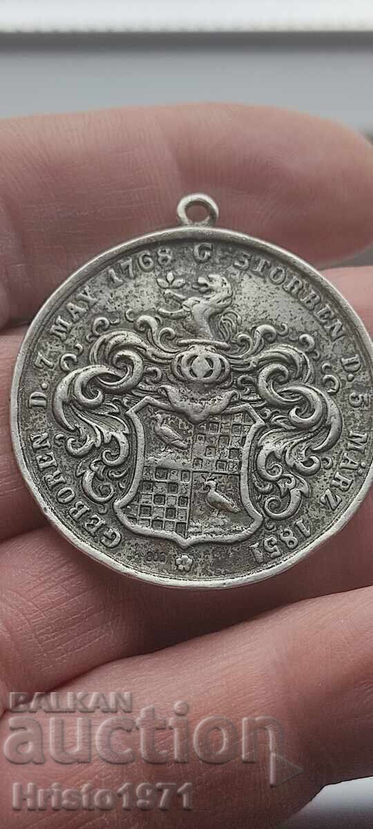 Hamburg Municipal Pfennig 1851 Hamburg Municipal Pfennig 1851