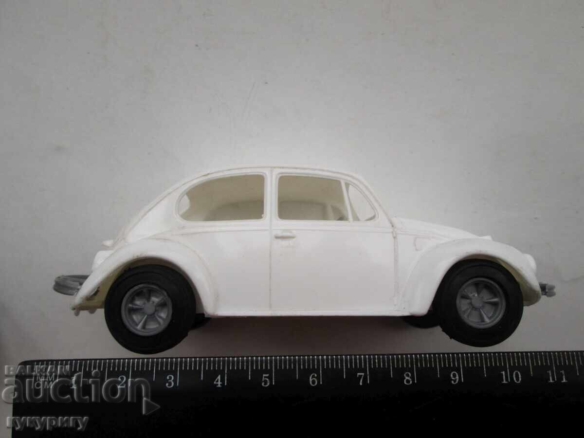 Old plastic toy car VW Beetle - 5 Old plastic toy car VW Beetle - 5