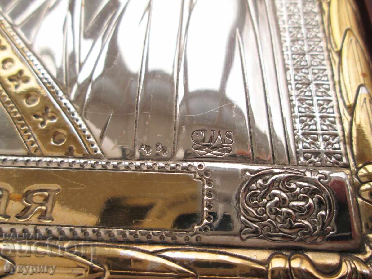 Красива икона със сребърен обков позлата Казанска Богородица с цена 130.00 лв. | € 66.47 Красива икона със сребърен обков позлата Казанска Богородица с цена 130.00 лв. | € 66.47