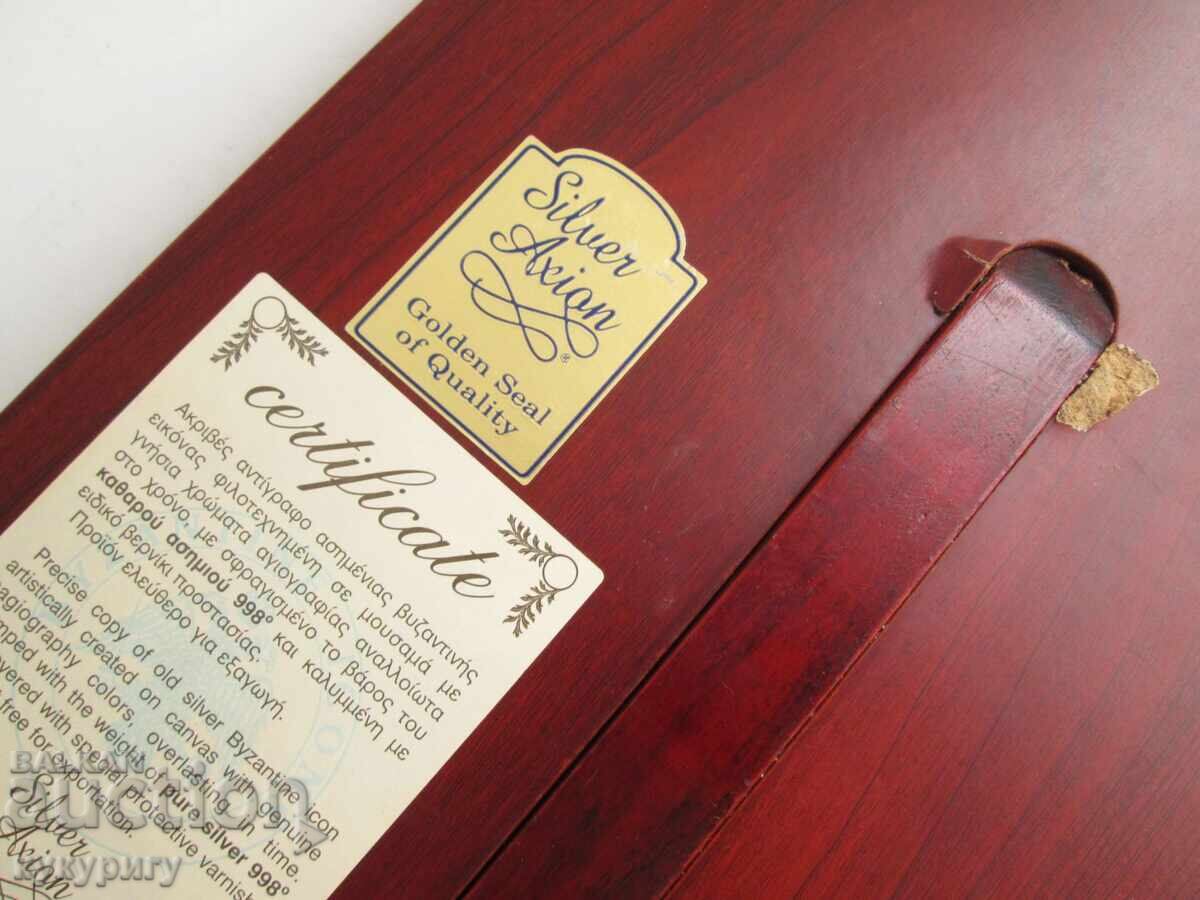 Красива икона със сребърен обков позлата Казанска Богородица - 7 Красива икона със сребърен обков позлата Казанска Богородица - 7