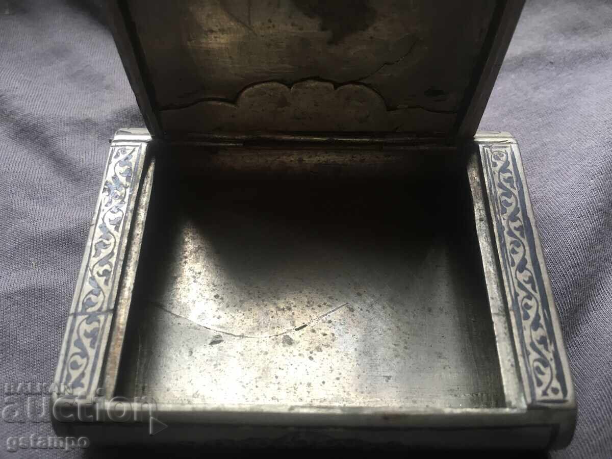 Tabacheră Rusă / Cutie de Tutun / Nielo - 5